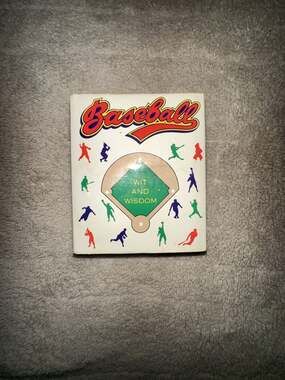 Vintage 1992 Baseball Wit and Wisdom Running Press Miniature Edition Mini Book